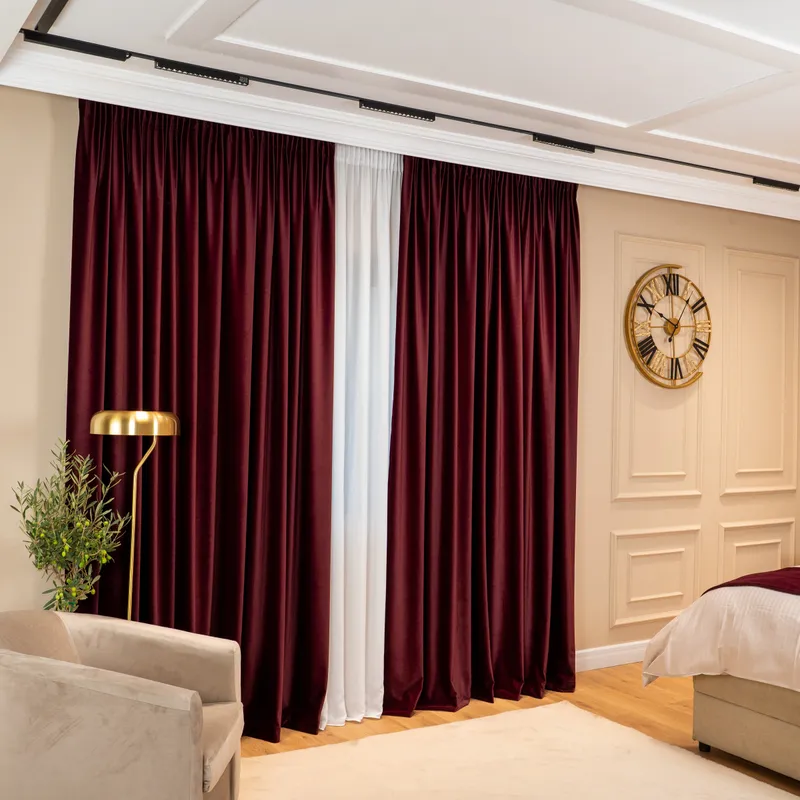 Draperia Ducesei din Catifea Nobilă, Burgundy - CPV13_PLC