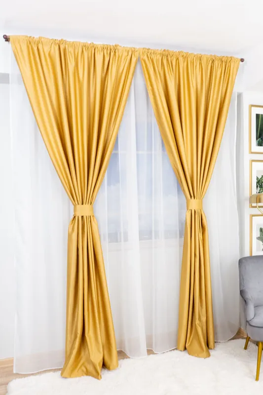 Set 2 Draperii Cappuccino Soft 100X245cm cu Rejansa - BOTD028B_100X245_B2_15_ATL