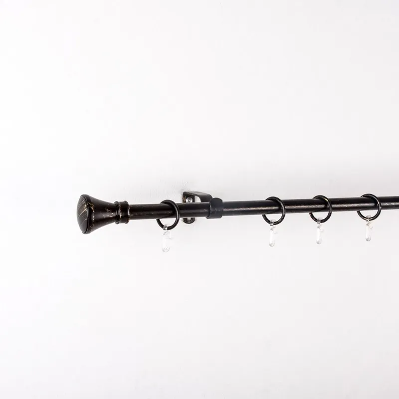 Galerie Perdea Extensibila Majestic 160-300cm - Negru - Auriu - APDGX018_160_300_APDGX