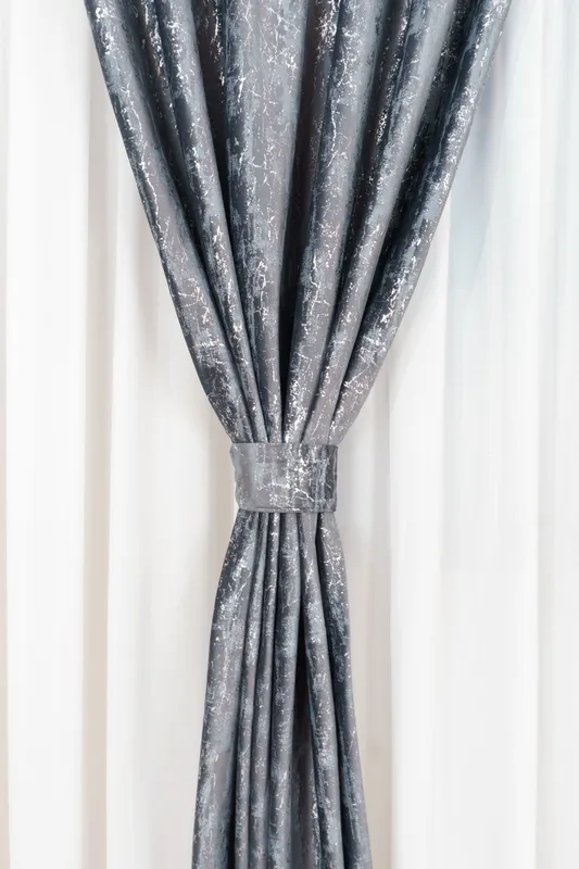 Draperie din Catifea Royal Touch Silver Gri Inchis - CTFD023C_PLC