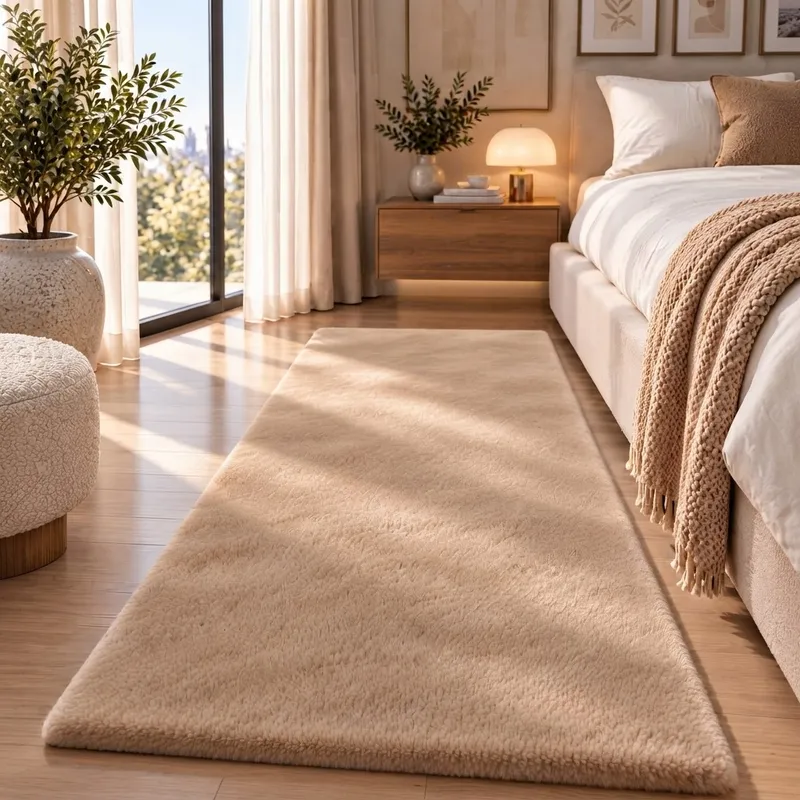 Covor Pufos Bej Cald - Happy Touch – Atingere de Plus - 80x150 cm - CVHP002_80x150_CVH