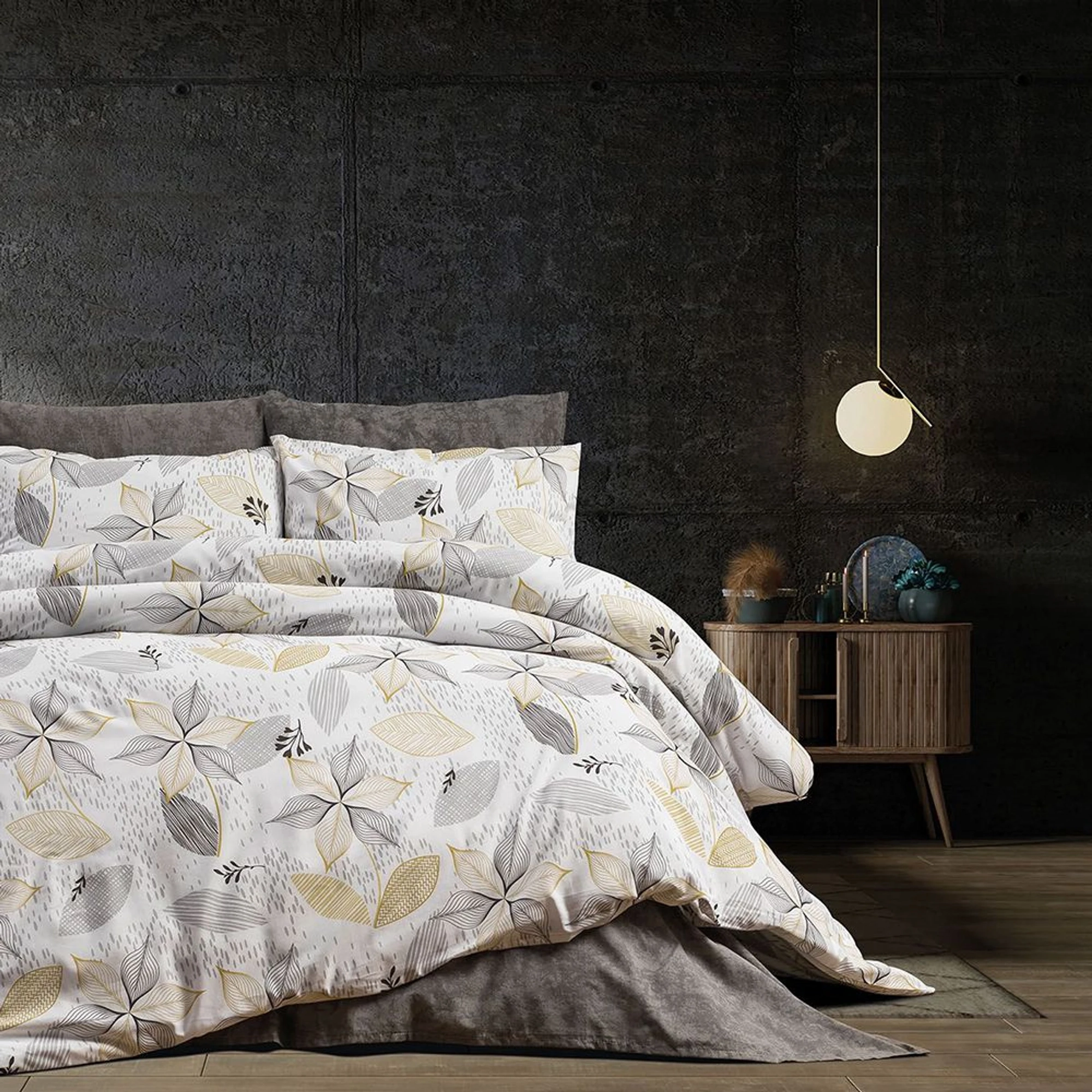 Lenjerie Bumbac 100% 4 Piese - Flori Morisca - LBUR_C042