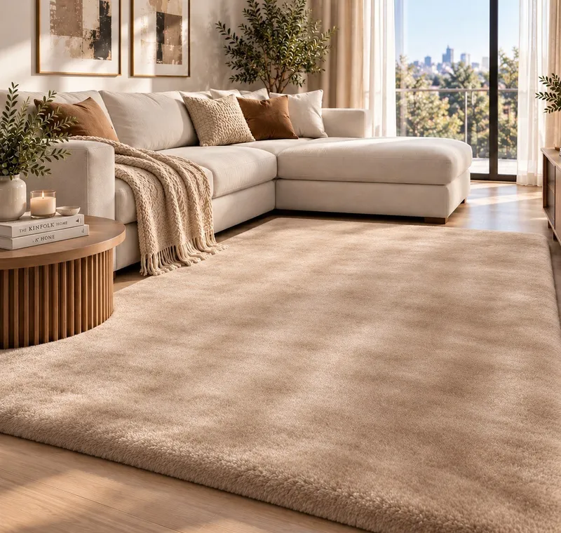 Covor Pufos Bej Cald - Happy Touch – Atingere de Plus - 200x300 cm - CVHP002_200x300_CVH