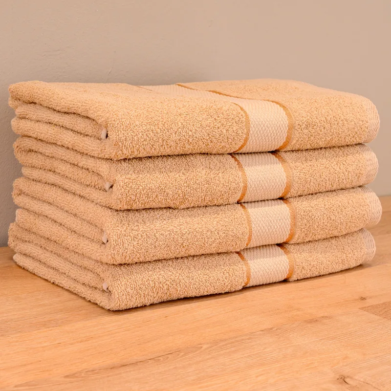 Set Prosoape 3+1 GRATIS - Coffee Crem, Bumbac 100%, Mari - 70x140 cm, 420g/mp - 4xPRSL_I033