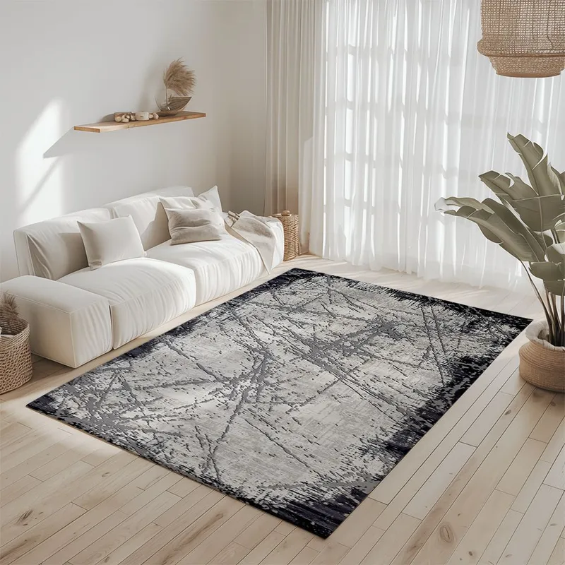 Covor pentru Dormitor 200x300 cm - Model Abstract Gri - CVHD082_200x300_CVH