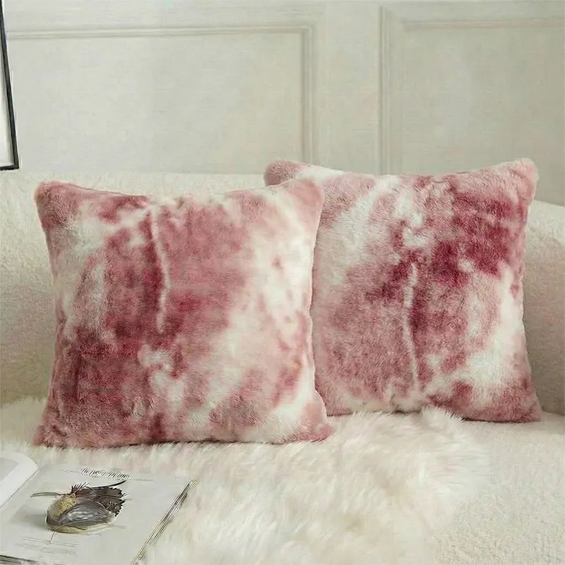 Set 2 Fete de Perna Degrade 50x50cm din Cocolino - Roz Pudrat - PD_O062-1