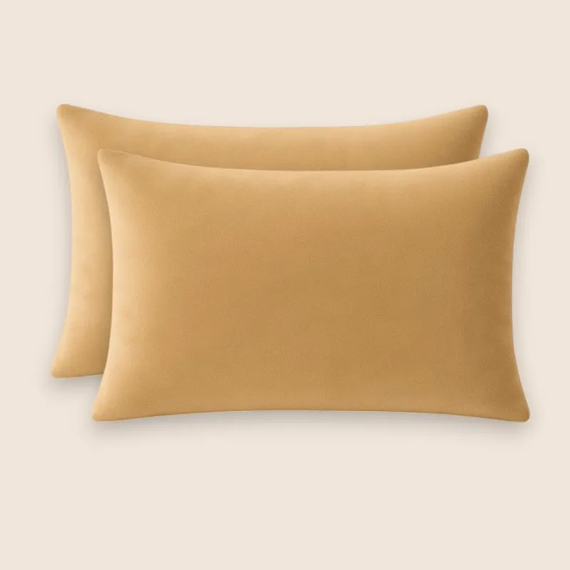Set 2 Perne Decorative din Catifea Cappuccino 50x70 cm - PDP0313_50x70