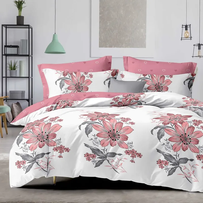 Lenjerie Finet 6 Piese - Flori Roz - LFS_C157