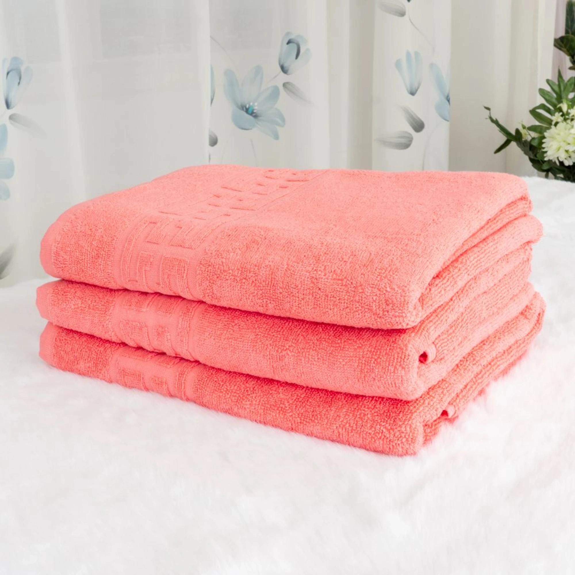 Set 3 Prosoape Corai - Bumbac 100%  - 70x130 cm - PROL007