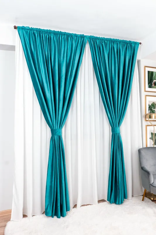 Draperie Catifea Turcoaz - CTFD007_PLC