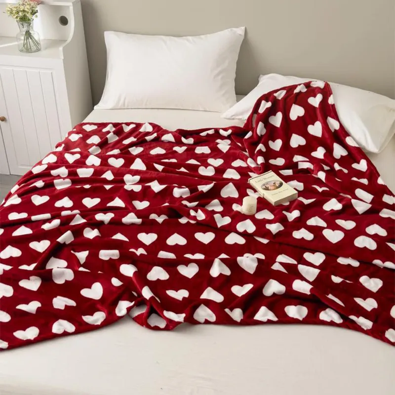 Patura Pufoasa Cocolino (200x230 cm) - Inimioare Albe - PCCF_T032