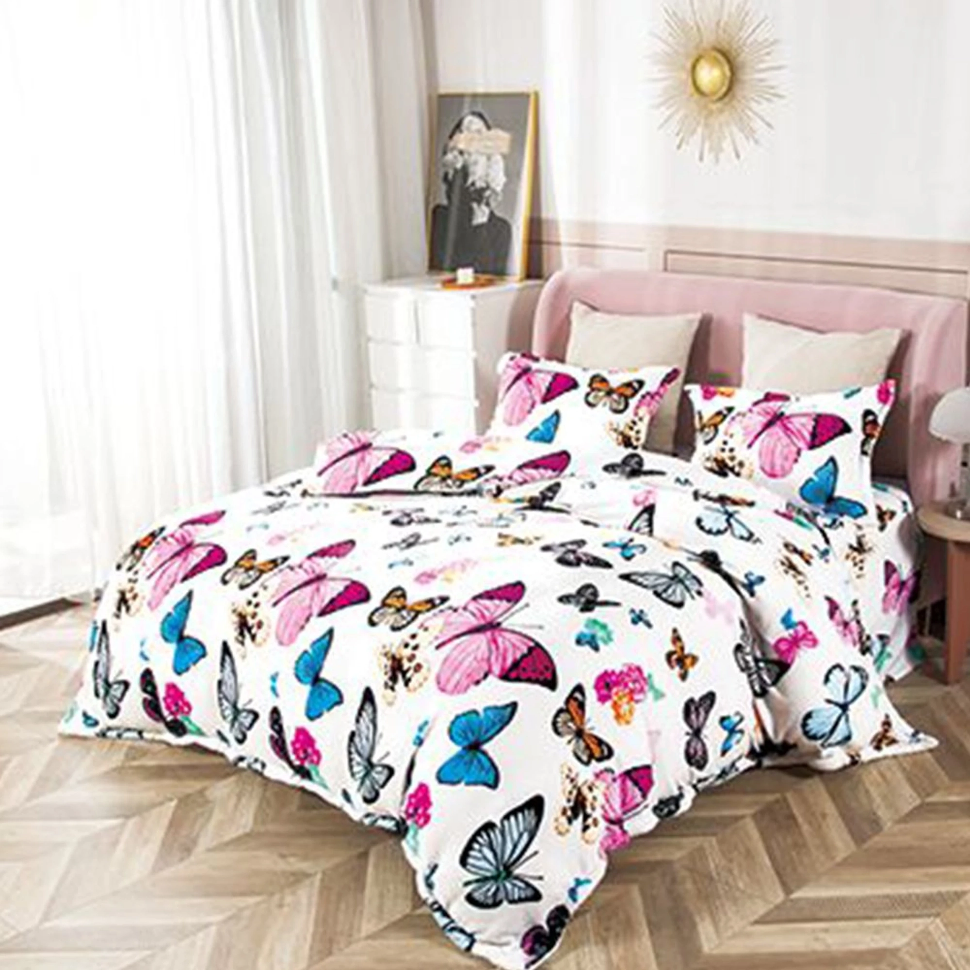 Lenjerie 4 Piese Cocolino - Fluturi Colorati - CBO4M_S108