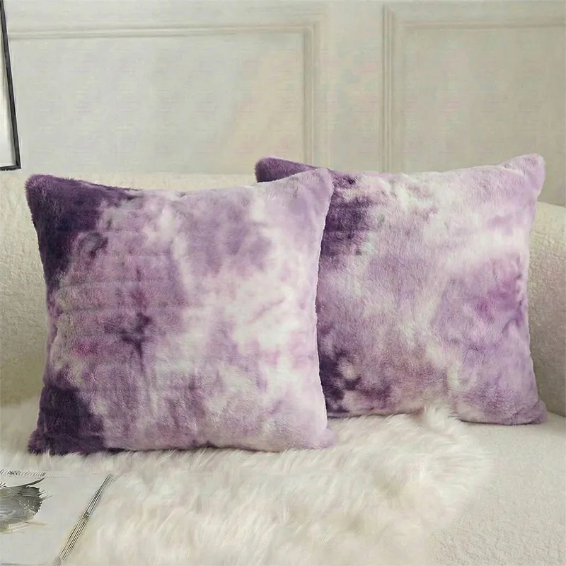 Set 2 Fete de Perna Degrade 50x50cm din Cocolino - Mov - PD_O062-2