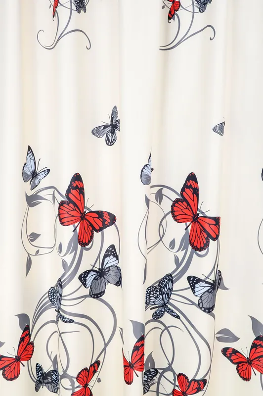 Draperie Blackout Crem cu Fluturasi - BOTD035E_PLC