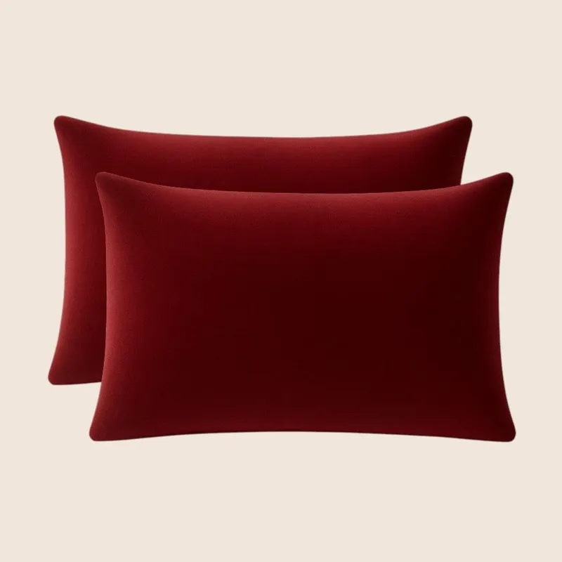 Set 2 Perne Decorative din Catifea Grena 50x70 cm - PDP0314_50x70