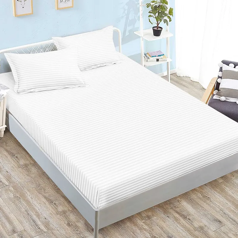 Cearceaf din Bumbac Satinat cu Elastic - 180x200 + 2 Fete Perna - Masini - CEFN_L098