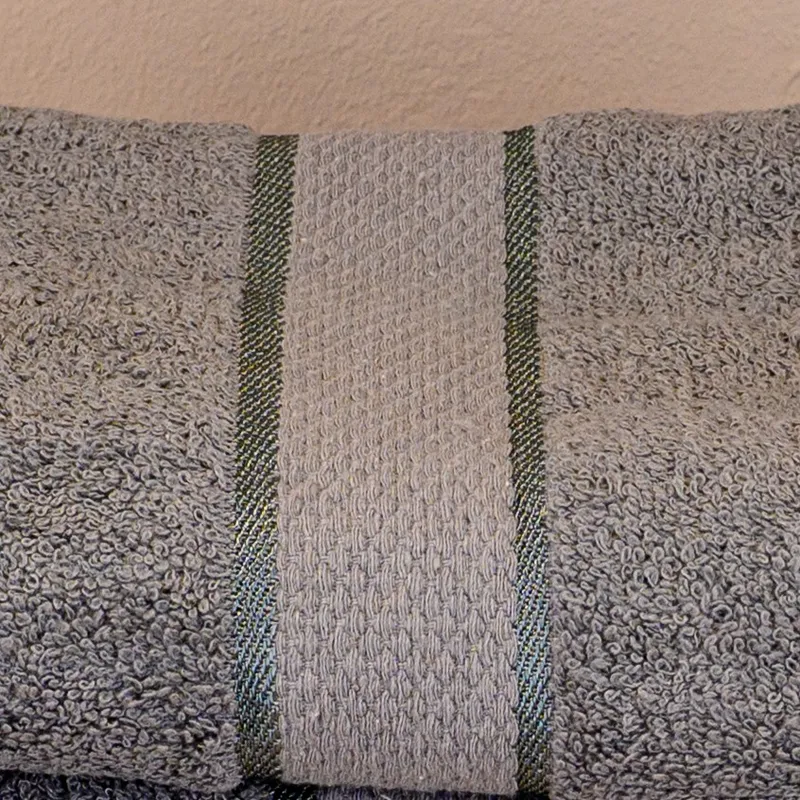Prosop din Bumbac 100%, Gri Deschis, Mari 70x140 cm, 420 g/m²