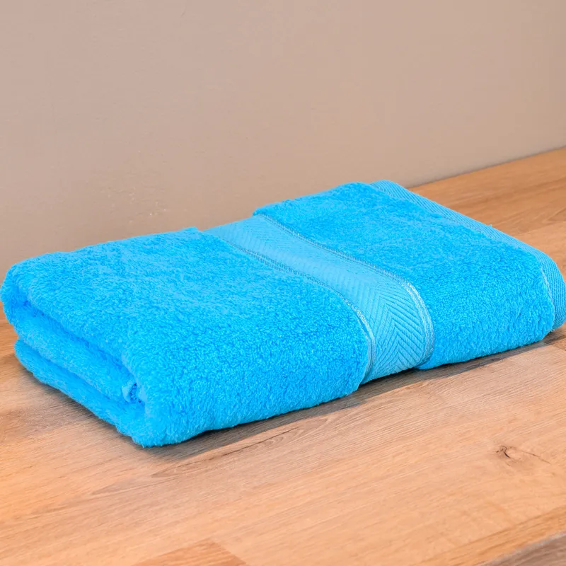 Prosop de Baie Super Pufos, Turcoaz, 70x140 cm, Bumbac 100%, Zero Twist, 600g/mp - PRSTL_I052