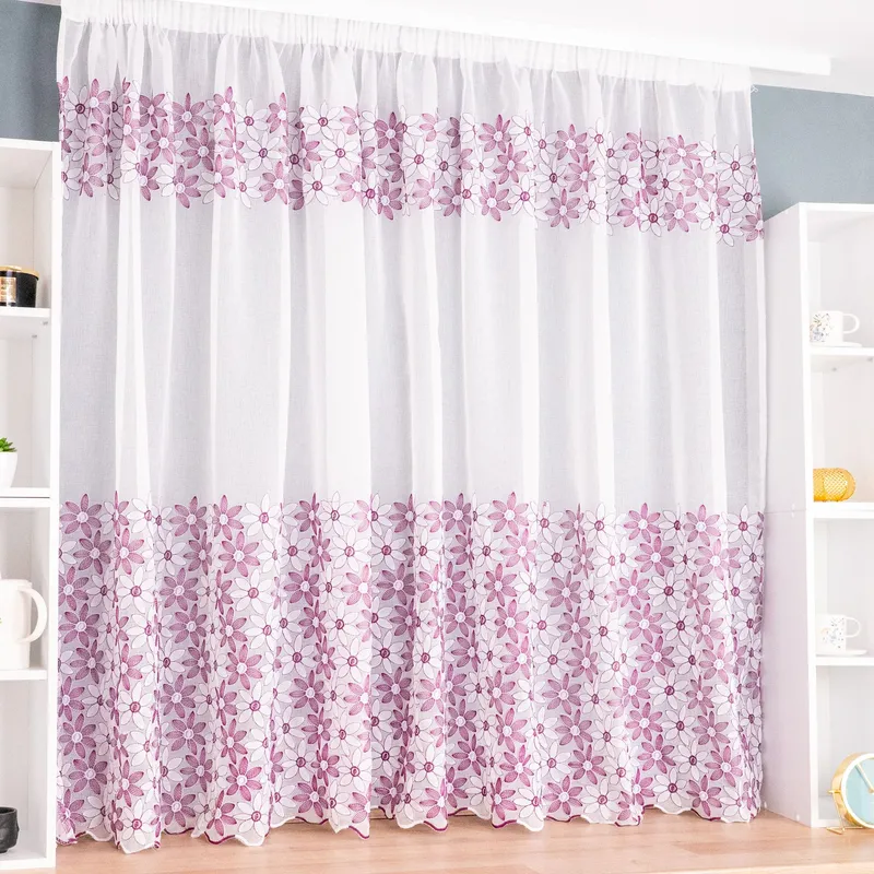 Perdea de Bucatarie din In Zambet Mov - PERDB038B_PLC