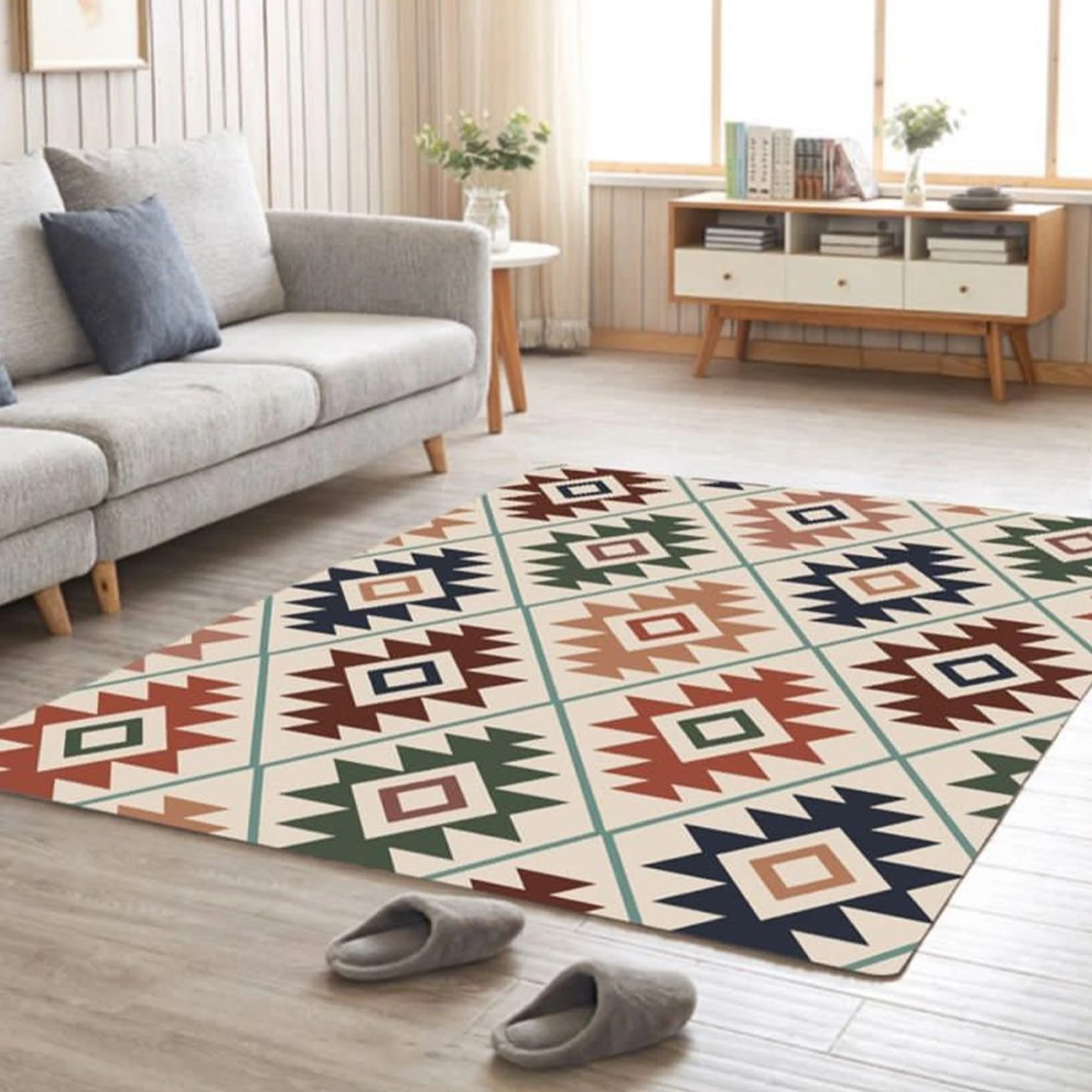 Covor Antiderapant pentru Dormitor 180x280 cm - Tribal Mosaic - CVHD069_180x280_CVH