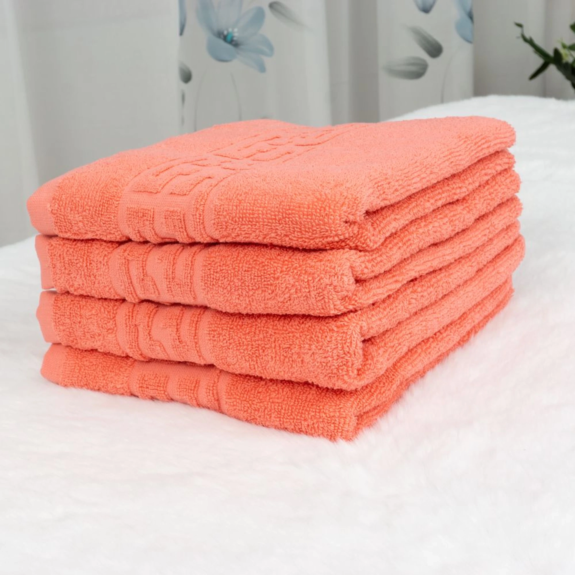 Set 4 Prosoape Corai - Bumbac 100% - 50x90 cm - PROM007