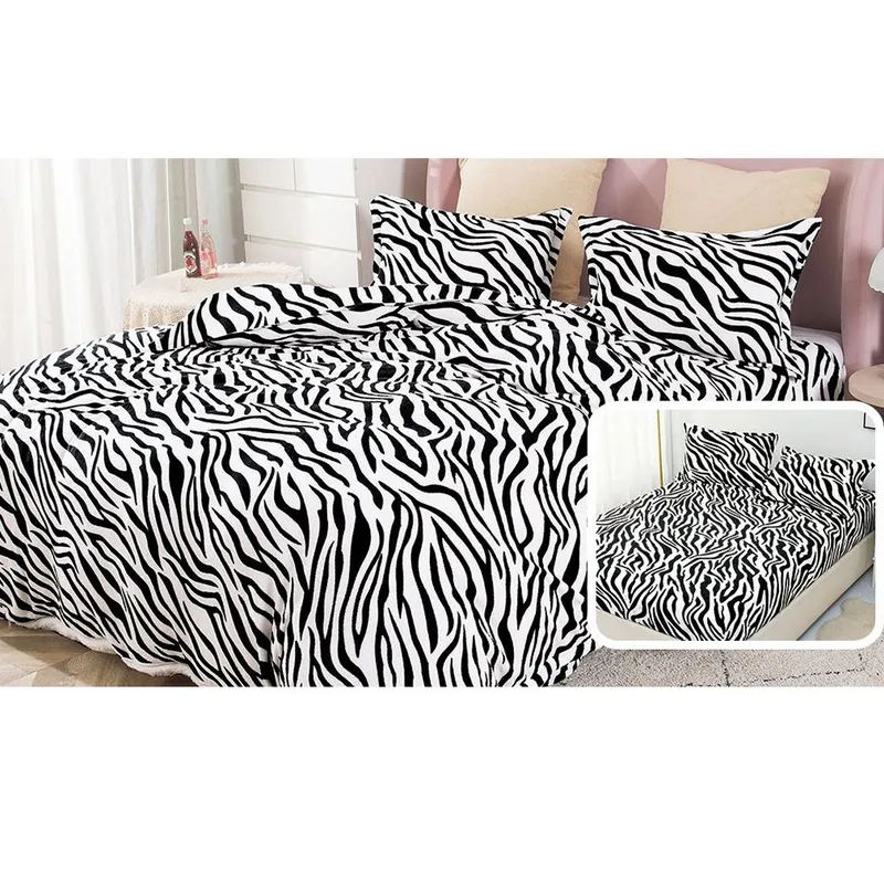 Lenjerie Cocolino cu Elastic 4 Piese - Zebra - CBE4M_R105