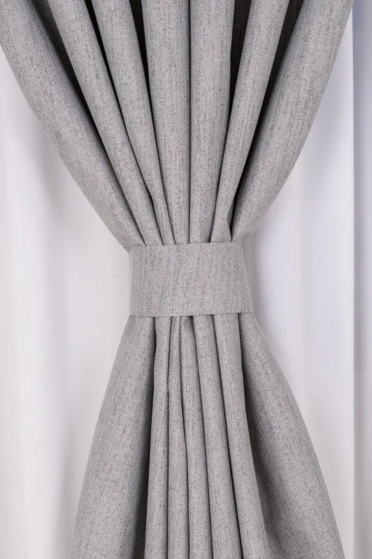 Draperie din In Perfect Blackout 100% Gri Metalic - DIN013B_PLC