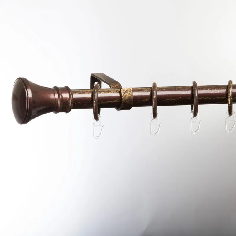 Galerie Perdea Extensibila Onyx 120-220cm - Maro - Auriu - APDGX024_120_220_APDGX