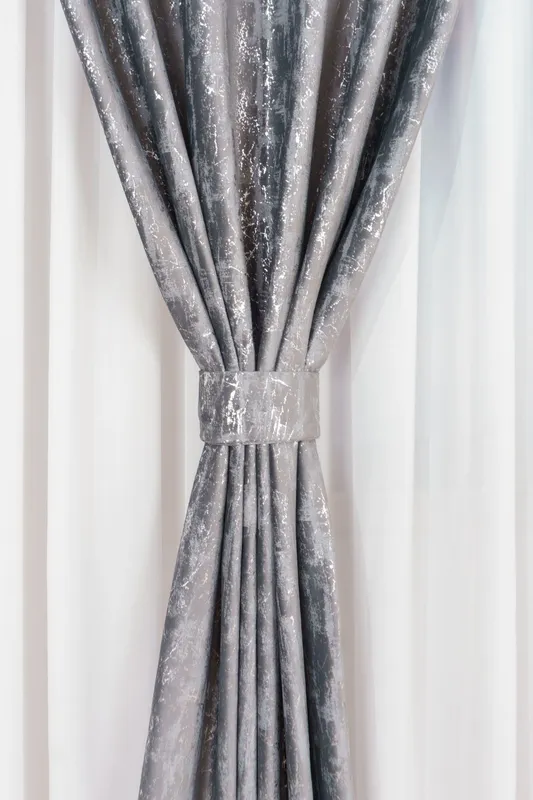 Draperie din Catifea Royal Touch Silver Gri Deschis - CTFD025B_PLC