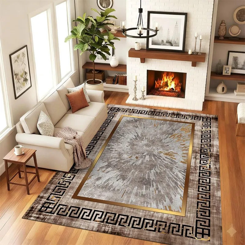 Covor Antiderapant pentru Dormitor 120x180 cm - Eclipsă Mitologică - CVHD108_120x180_CVH