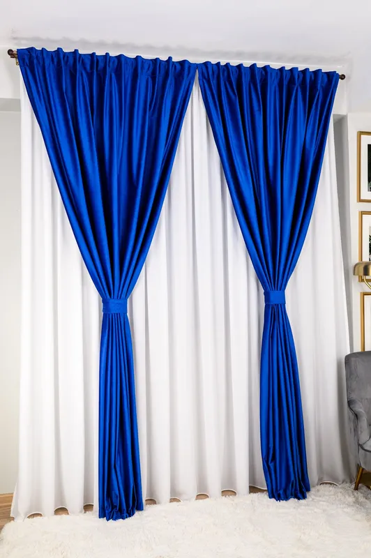 Draperie din Catifea Albastru Perfect - CTFD014C_PLC