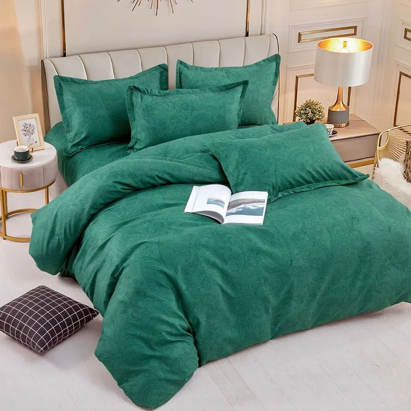 Lenjerie Bumbac Finet 6 Piese - Verde Flori de Poveste - LFJ_B005B