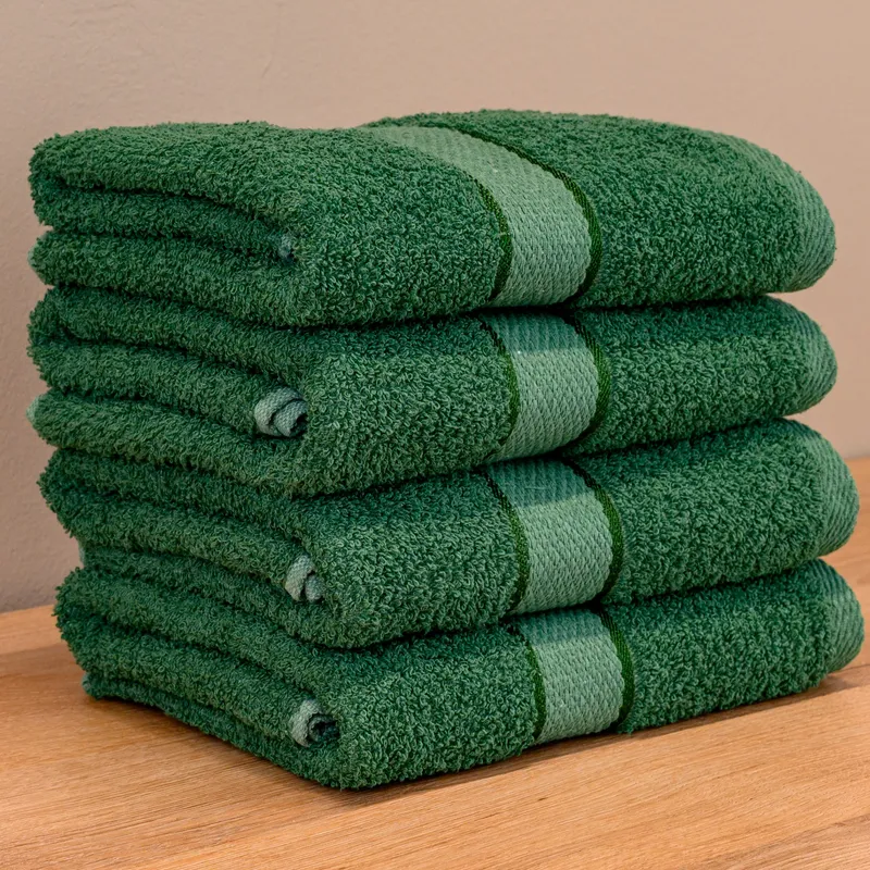 Set Prosoape 3+1 GRATIS - Verde, Bumbac 100%, Medii - 50x90 cm, 420g/mp - 4xPRSM_I032