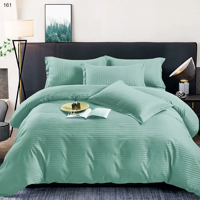 Lenjerie pentru Copii Damasc 4 Piese - Verde Menta - LFSGS_F040