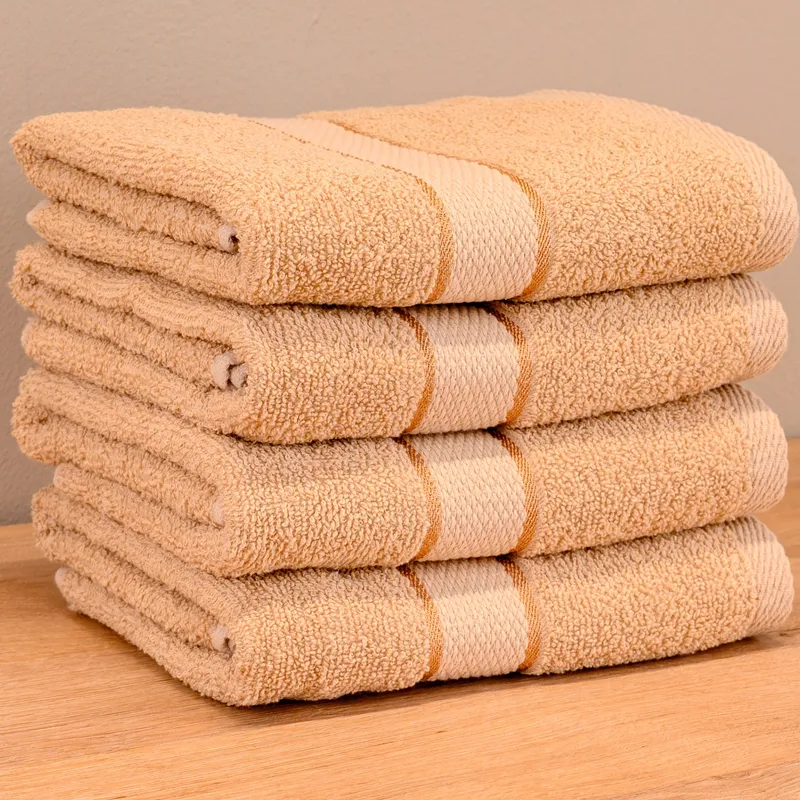 Set Prosoape 3+1 GRATIS - Coffee Crem, Bumbac 100%, Medii - 50x90 cm, 420g/mp - 4xPRSM_I033