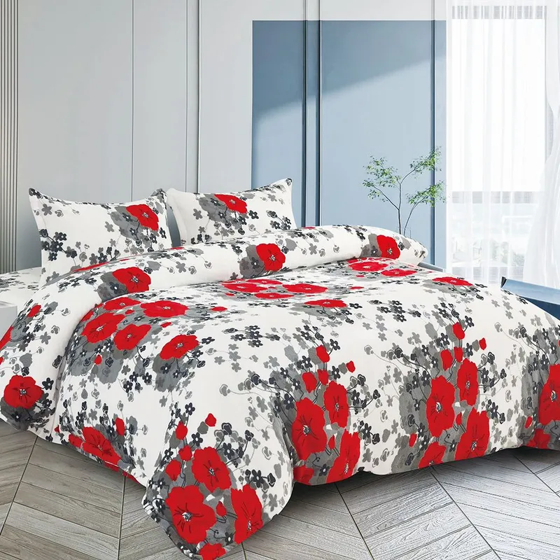 Lenjerie 4 Piese Cocolino - Camp cu Maci - CBO4M_R093