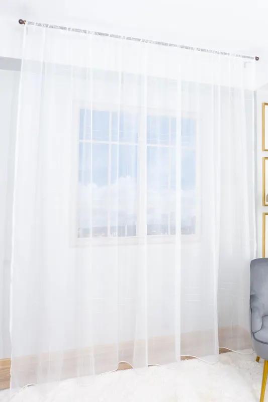 Set 2 Perdele cu Linii Crem Fine 100x245cm cu Rejansa - PERD079D_100x245_ATL
