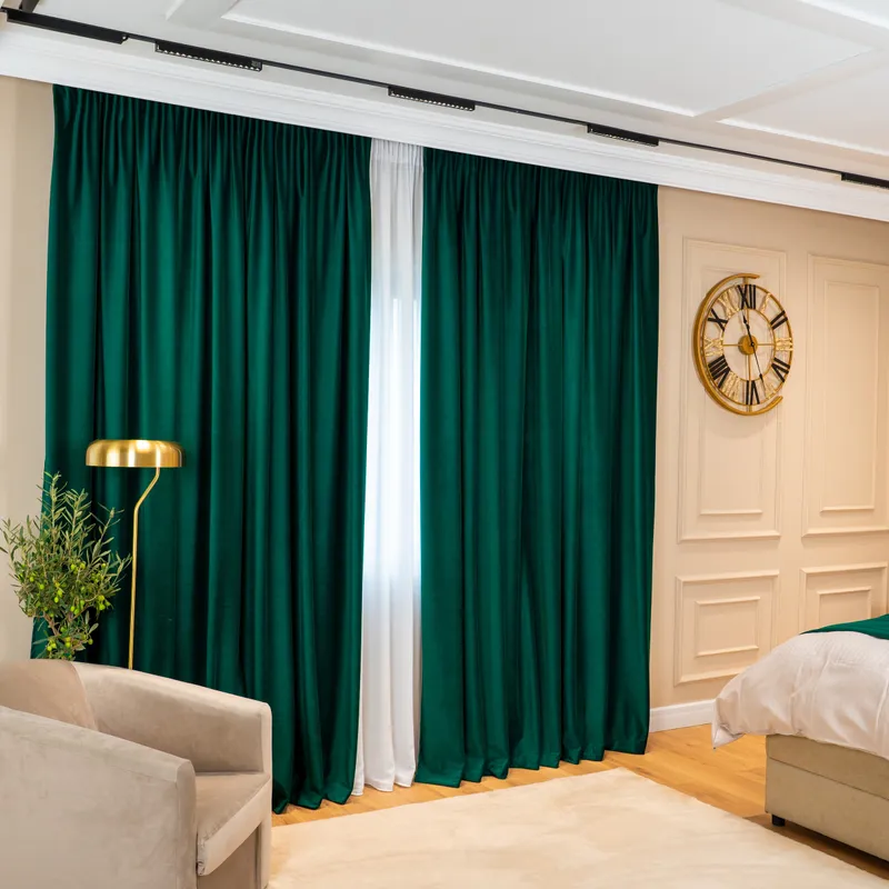 Draperia Ducesei din Catifea Nobilă, Verde Smarald - CPV02_PLC