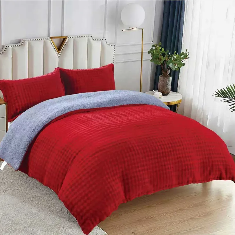 Pilota Cocolino cu Blanita, 200x230cm + 2 Fete de Perna 50x70cm - Grena - PMG_N010C