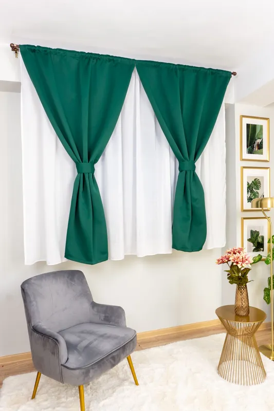 Draperie Scurta Blackout Verde Smarald - BOTD004S_PLC