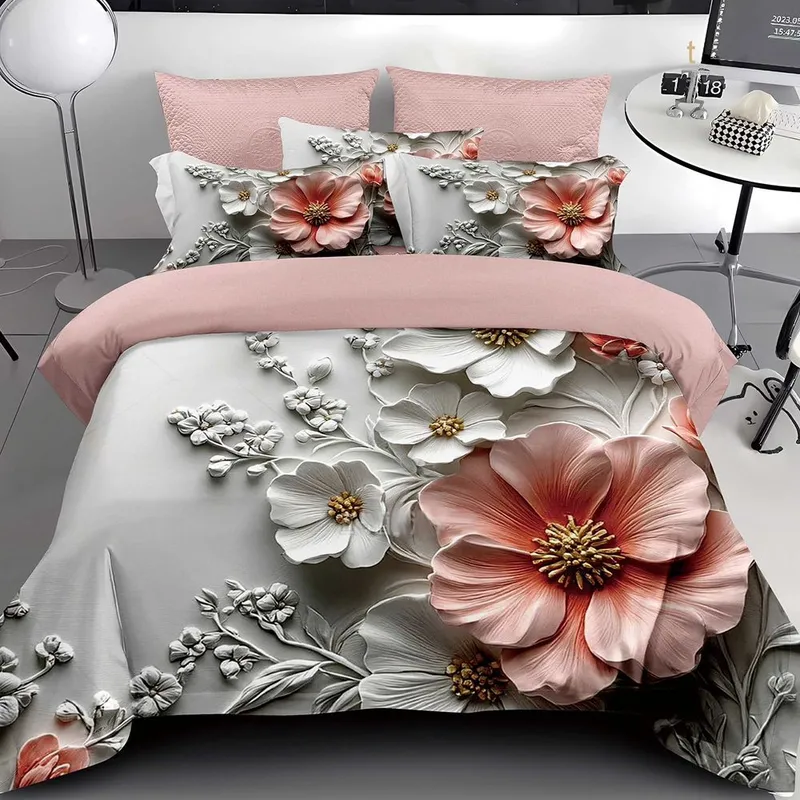 Lenjerie 6 Piese Bumbac Finet 5D - Fantezie Rose Gold - LFDS_A144D