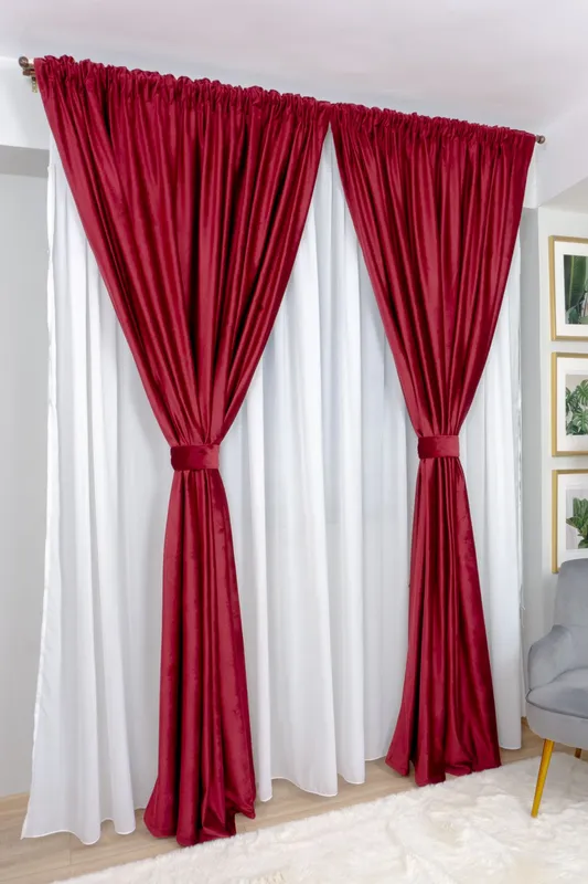 Draperie din Catifea - Catifea Rosu Bordo - CTFD005_PLC