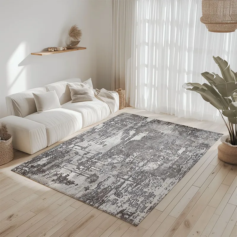 Covor pentru Dormitor 200x300 cm - Model Abstract Crem cu Bej - CVHD087_200x300_CVH