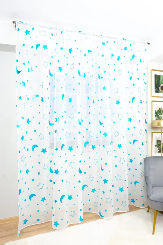 Perdea din In Star Blue 300x245cm cu Rejansa - PERD068C_300x245_ATL