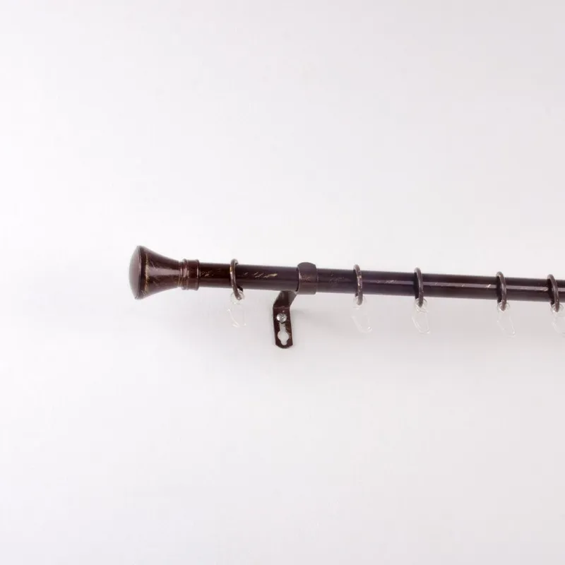 Galerie Perdea Extensibila Majestic 160-300cm - Maro - Auriu - APDGX021_160_300_APDGX