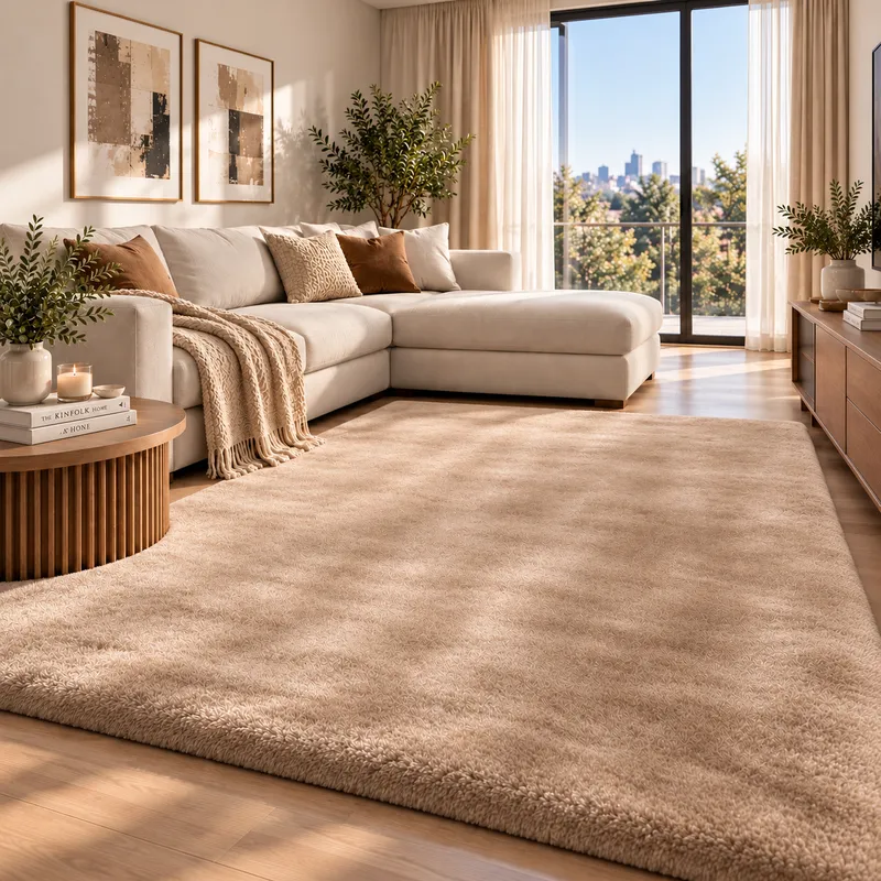 Covor Pufos Bej Cald - Happy Touch – Atingere de Plus - 200x300 cm - T005