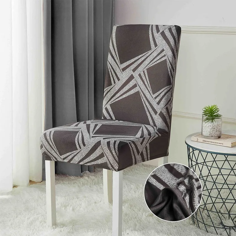 Set 5+1 GRATIS Huse de Scaun Universale  - Gri cu Imprimeu - HS60082