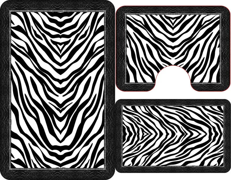 Set 3 Covorase de Baie - Zebra - CVHB011