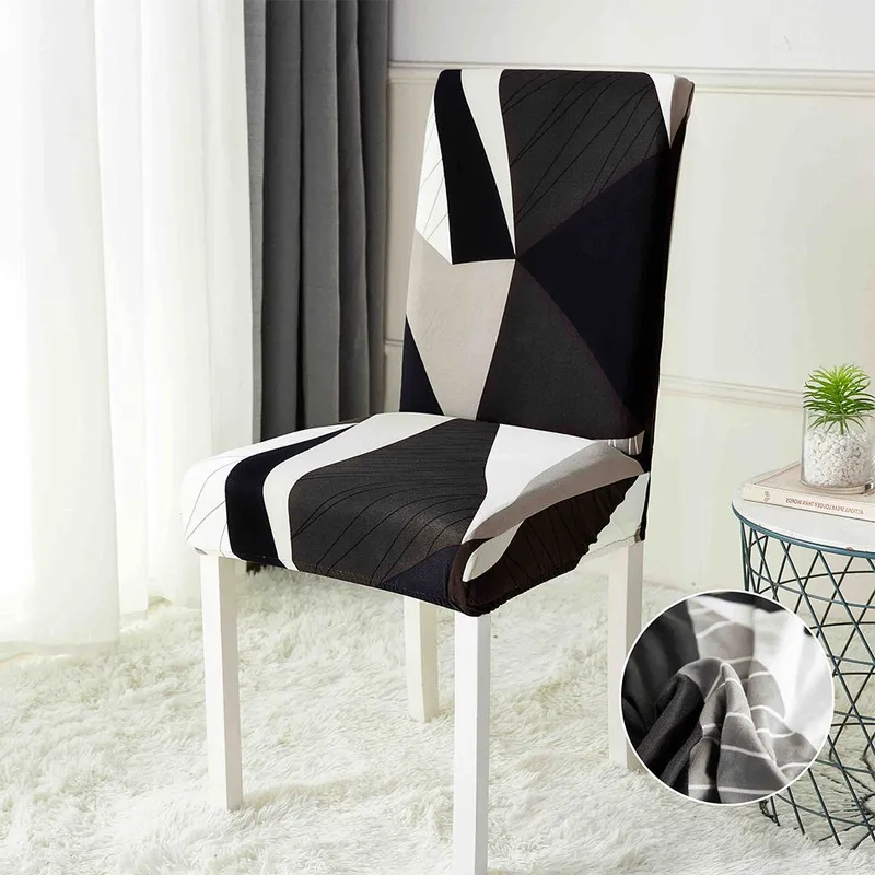 Set 5+1 GRATIS Huse de Scaun Universale  - Mozaic Negru - HS60083