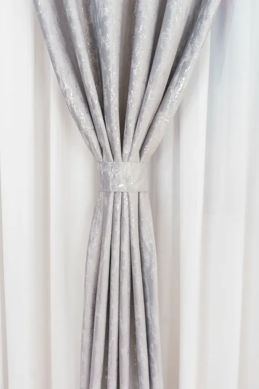 Draperie din Catifea Royal Touch Silver Gri Perlat -  CTFD011E_PLC